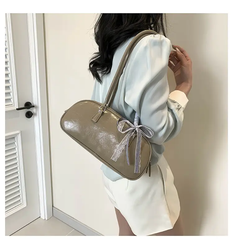 Light Blue Bow Handbag for Women 2024 New Style — feature 12