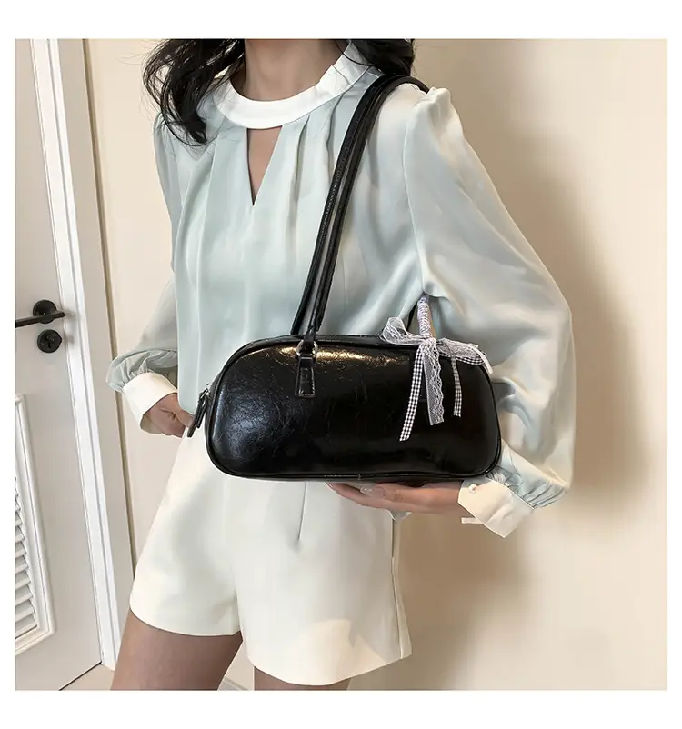 Light Blue Bow Handbag for Women 2024 New Style — feature 13