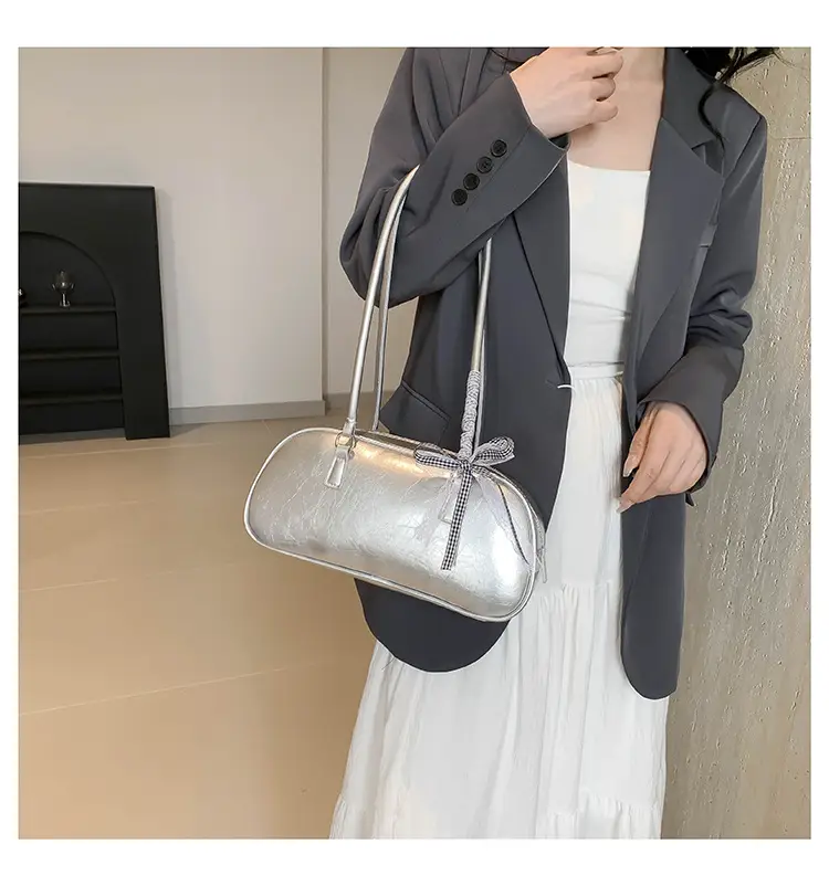 Light Blue Bow Handbag for Women 2024 New Style — feature 17