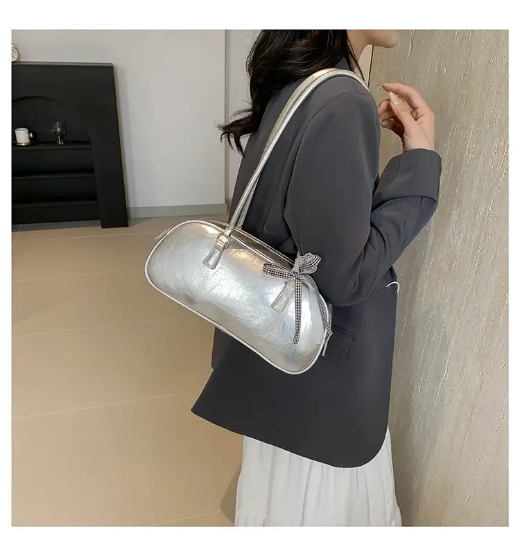 Light Blue Bow Handbag for Women 2024 New Style — feature 18