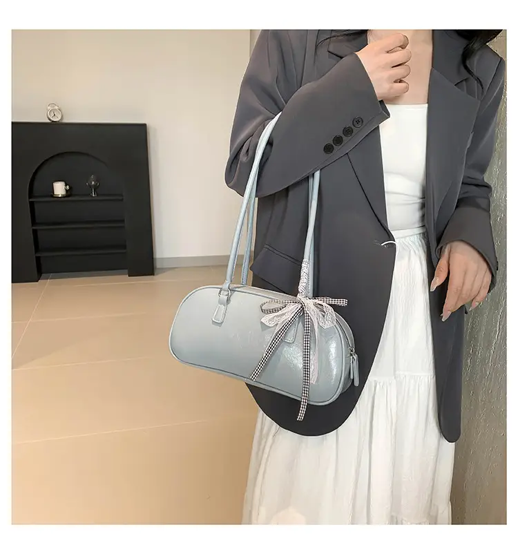 Light Blue Bow Handbag for Women 2024 New Style — feature 21