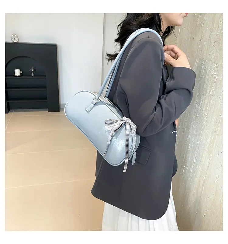 Light Blue Bow Handbag for Women 2024 New Style — feature 22