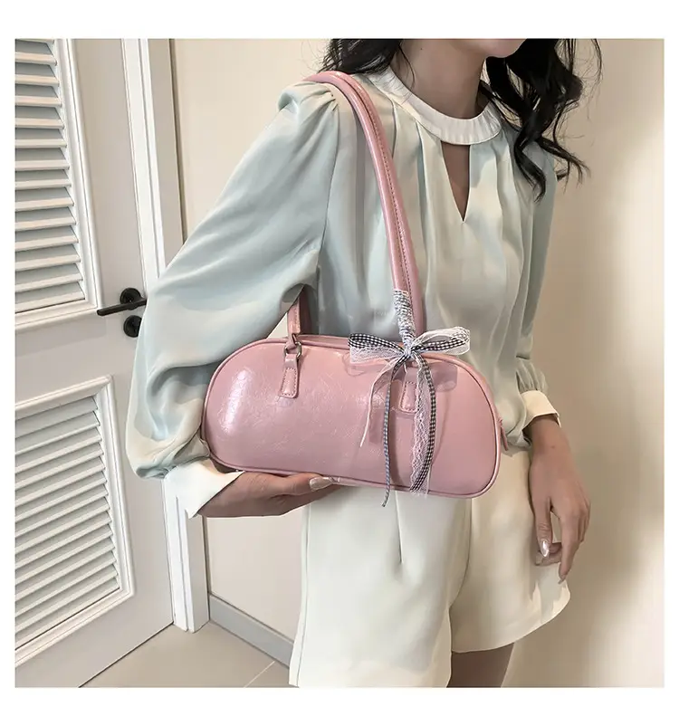 Light Blue Bow Handbag for Women 2024 New Style — feature 26