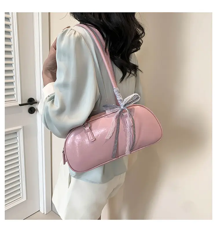 Light Blue Bow Handbag for Women 2024 New Style — feature 28