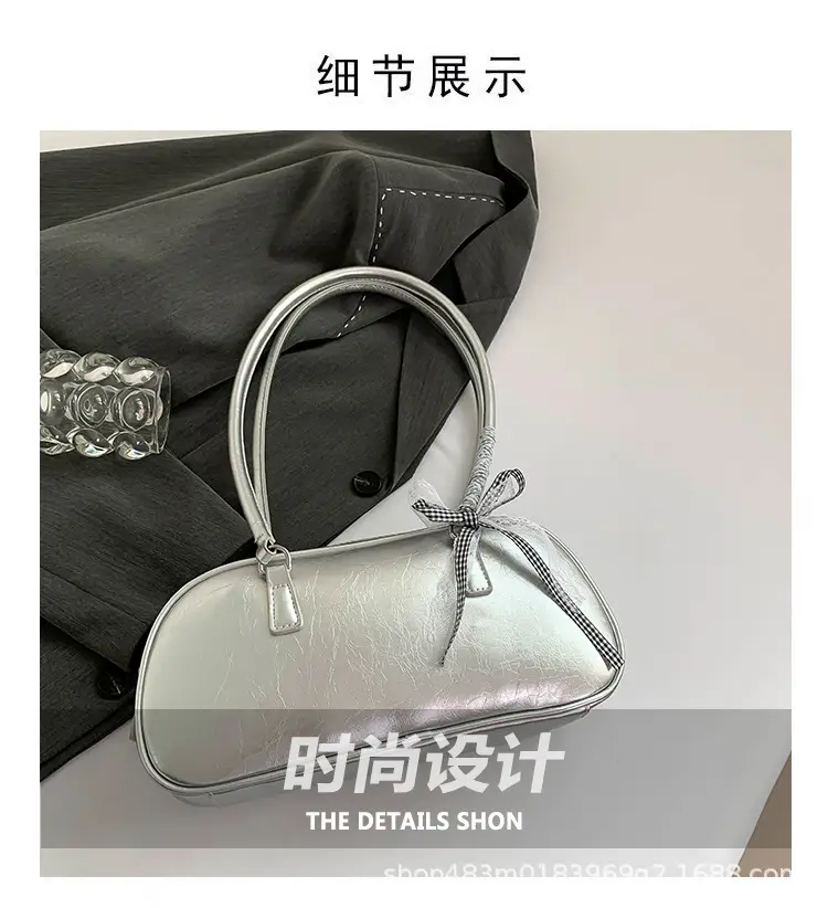 Light Blue Bow Handbag for Women 2024 New Style — feature 3