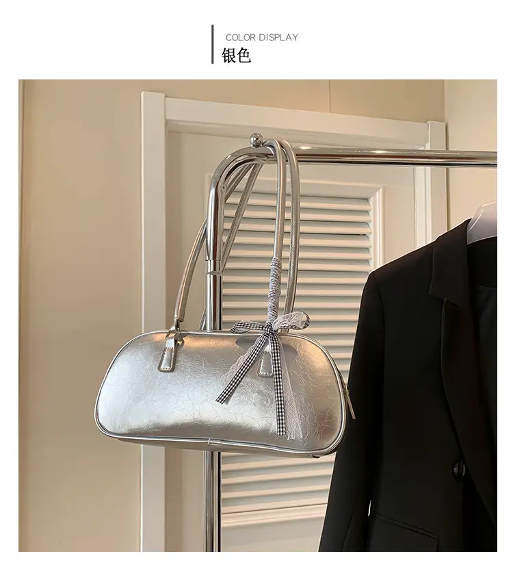 Light Blue Bow Handbag for Women 2024 New Style — feature 37