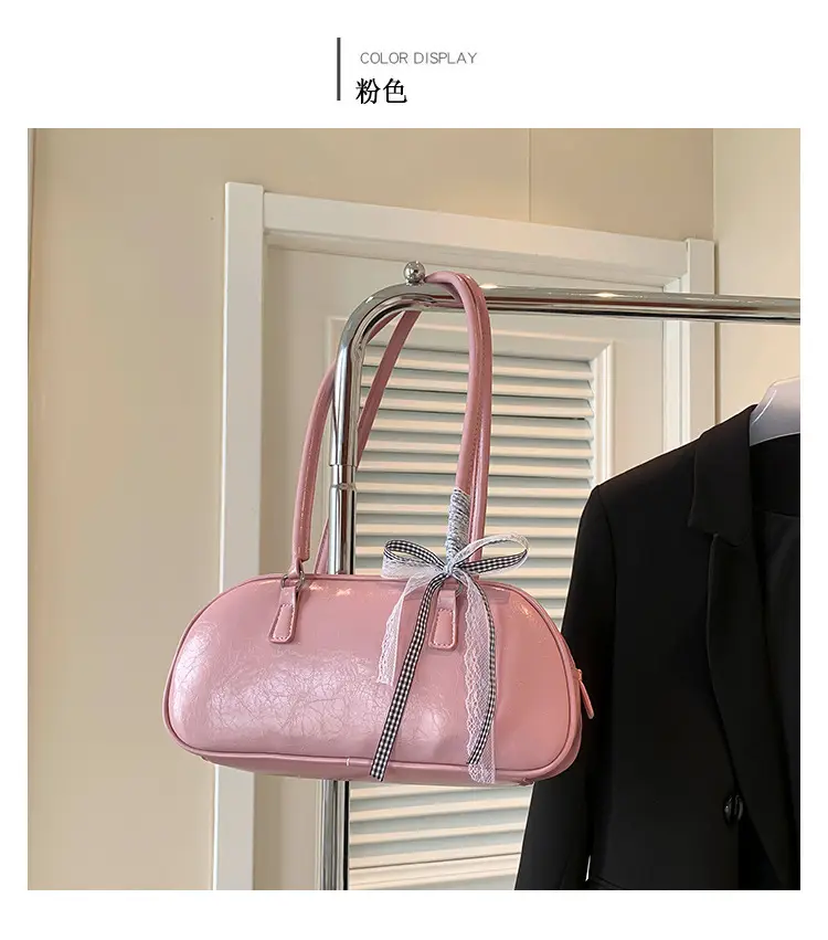 Light Blue Bow Handbag for Women 2024 New Style — feature 40