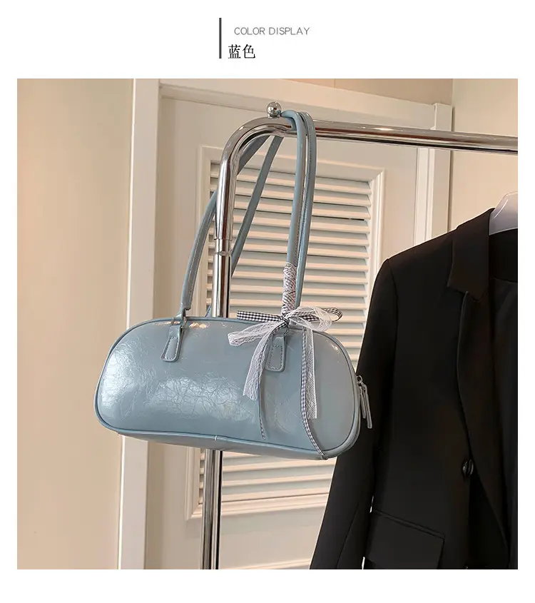 Light Blue Bow Handbag for Women 2024 New Style — feature 43