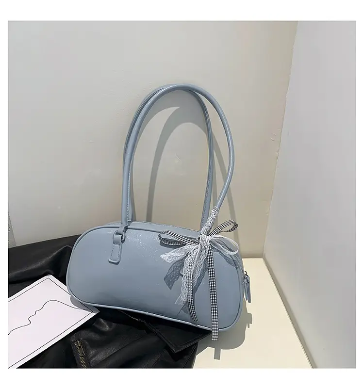 Light Blue Bow Handbag for Women 2024 New Style — feature 45