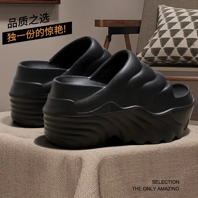 Women's White Airless Heel Slippers with Warmth - Image 5