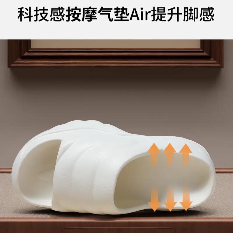 Women's White Airless Heel Slippers with Warmth - Image 6