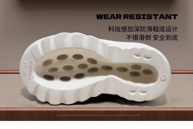 Women's White Airless Heel Slippers with Warmth — feature 28