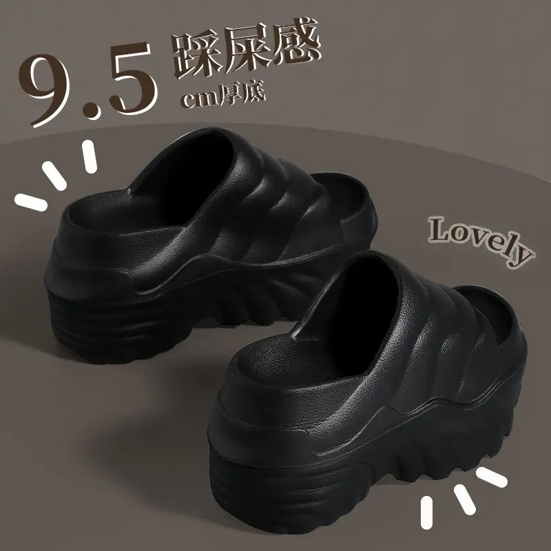 Women's White Airless Heel Slippers with Warmth - Image 2