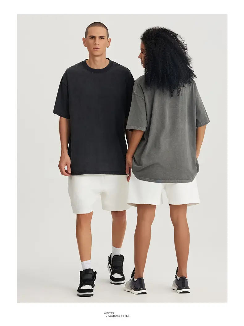 Men's 280g Heavyweight Fried Salt T-Shirt Black — feature 11