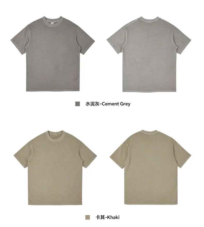 Men's 280g Heavyweight Fried Salt T-Shirt Black — feature 28