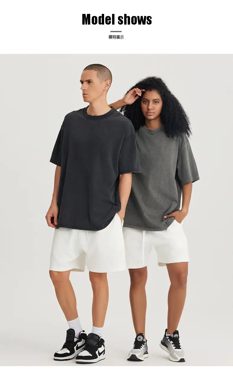 Men's 280g Heavyweight Fried Salt T-Shirt Black — feature 9