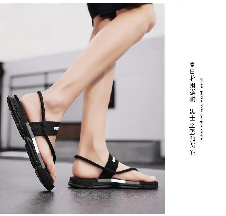 Fujian manufacturers cross-border summer new beach flip-flops men's fashion outdoor men's thick-soled sandals foreign trade cool — feature 16