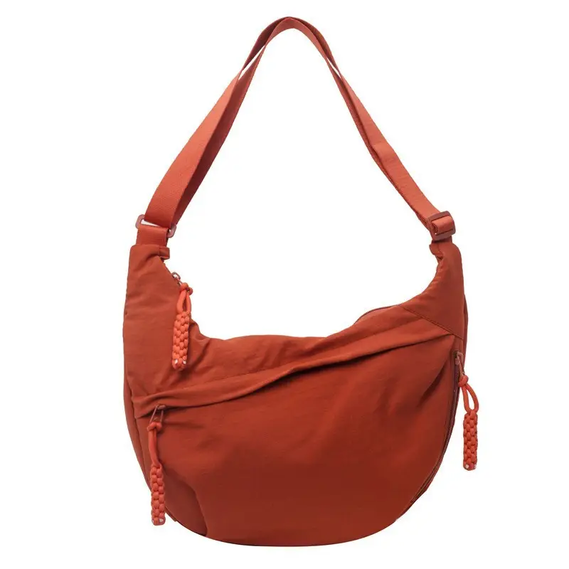 Olive Green Women's Canvas Shoulder Bag Large Capacity - Image 8