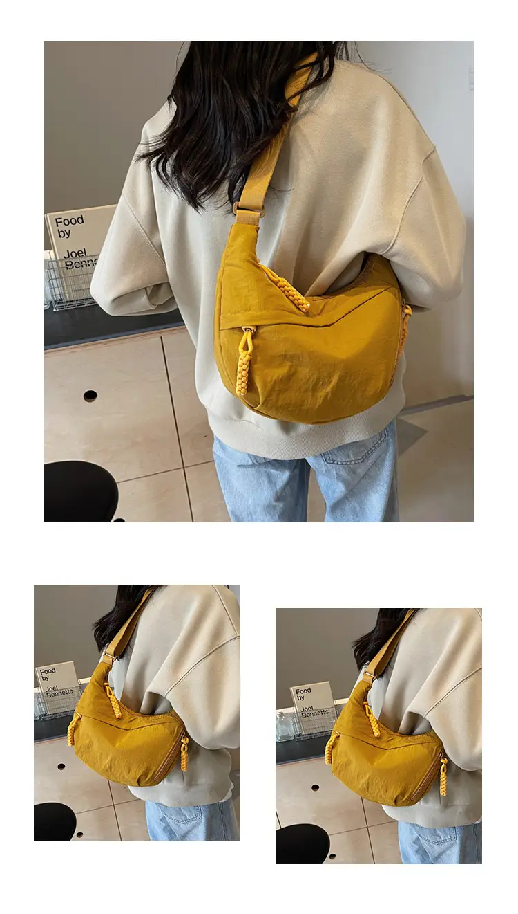Olive Green Women's Canvas Shoulder Bag Large Capacity — feature 11