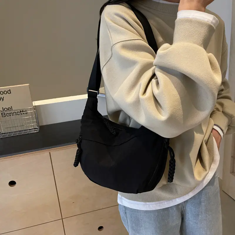 Olive Green Women's Canvas Shoulder Bag Large Capacity — feature 15