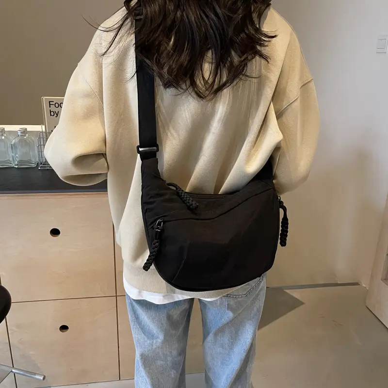 Olive Green Women's Canvas Shoulder Bag Large Capacity — feature 17