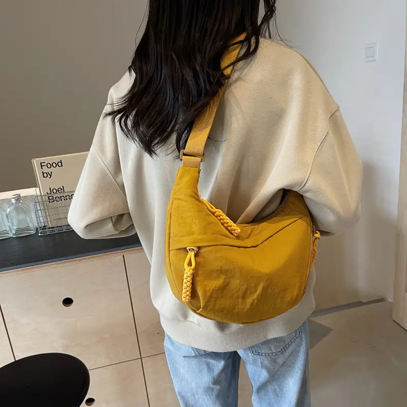 Olive Green Women's Canvas Shoulder Bag Large Capacity — feature 27