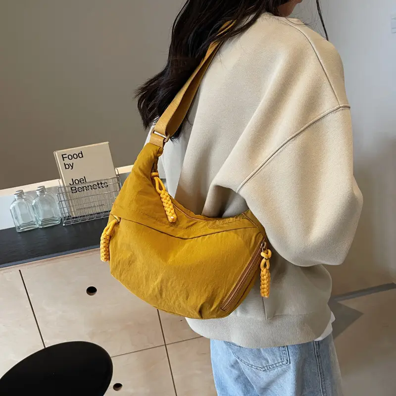 Olive Green Women's Canvas Shoulder Bag Large Capacity — feature 28