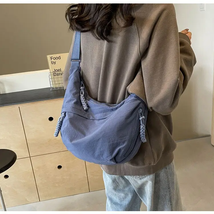 Olive Green Women's Canvas Shoulder Bag Large Capacity — feature 44