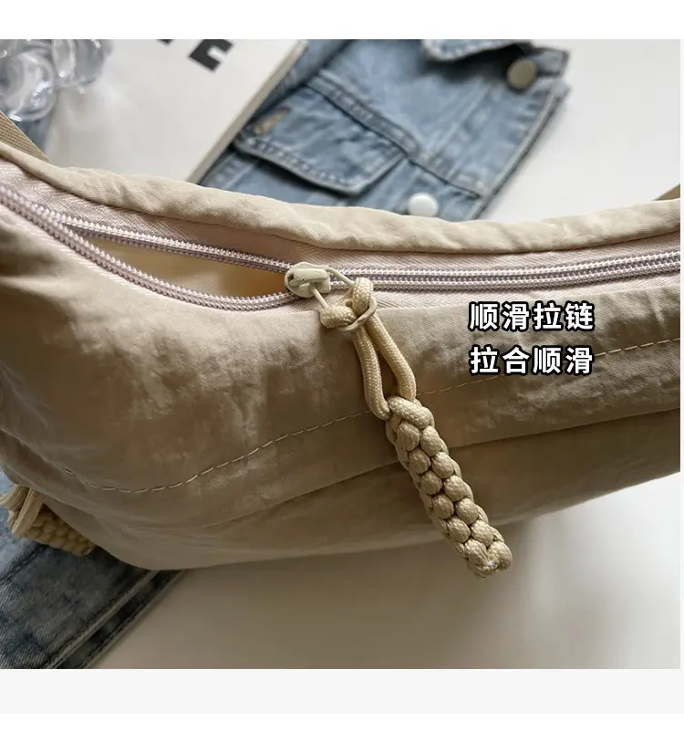 Olive Green Women's Canvas Shoulder Bag Large Capacity — feature 6