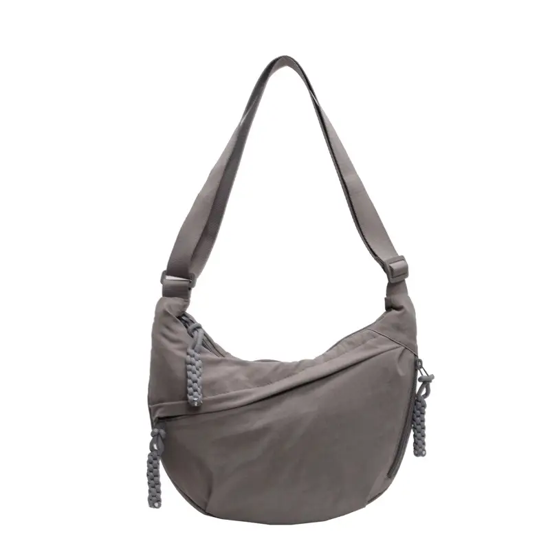 Olive Green Women's Canvas Shoulder Bag Large Capacity - Image 2