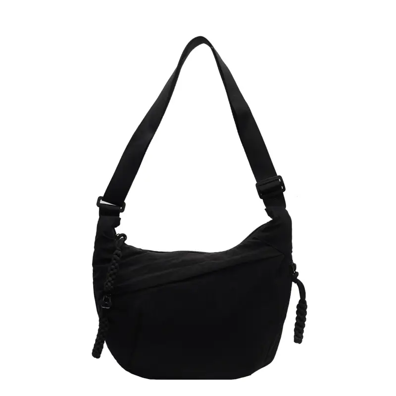 Olive Green Women's Canvas Shoulder Bag Large Capacity - Image 3