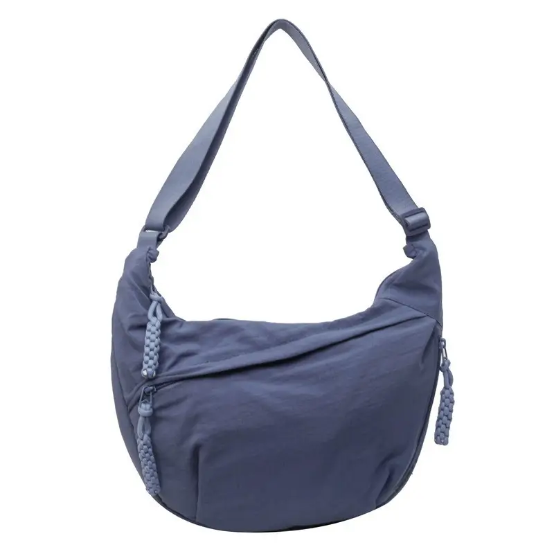 Olive Green Women's Canvas Shoulder Bag Large Capacity - Image 7