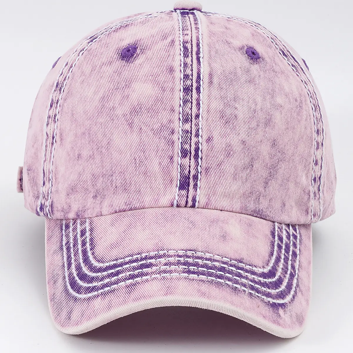 Retro Distressed Washed Peaked Baseball Cap for Men Women - Image 6