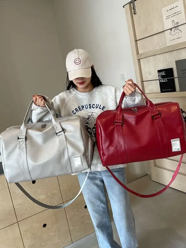 Retro Crossbody Bag for Women Brown Leather Travel Bag