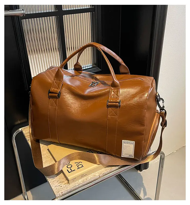 Retro Crossbody Bag for Women Brown Leather Travel Bag — feature 1