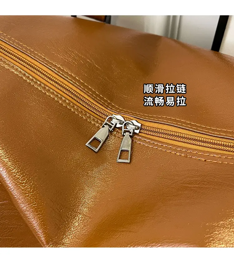 Retro Crossbody Bag for Women Brown Leather Travel Bag — feature 4