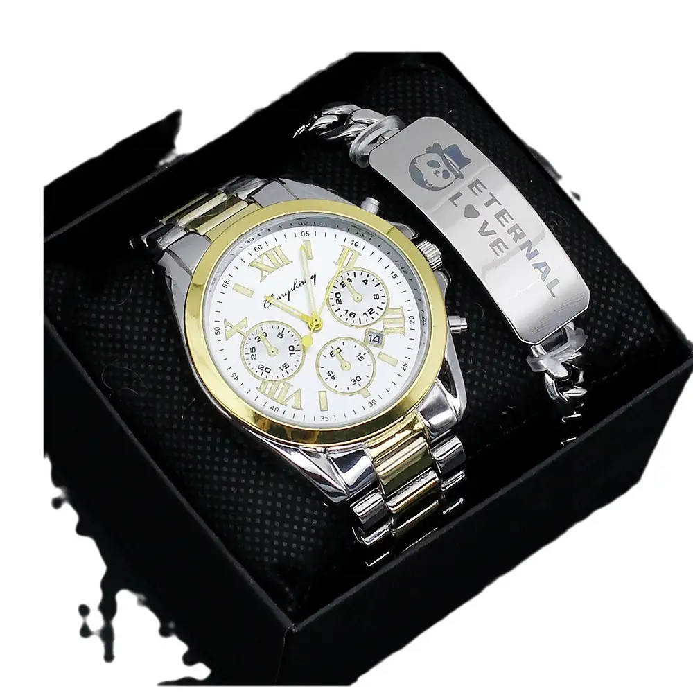 Couple Stainless Steel Quartz Watches for Men Women - Image 5
