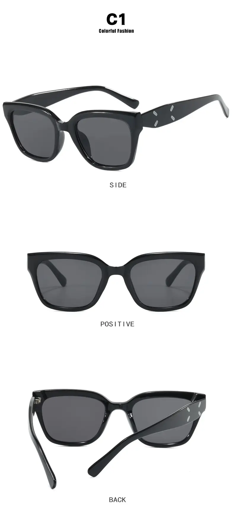 Kedun Square Cat-Eye Sunglasses Women 2024 Anti-UV — feature 11