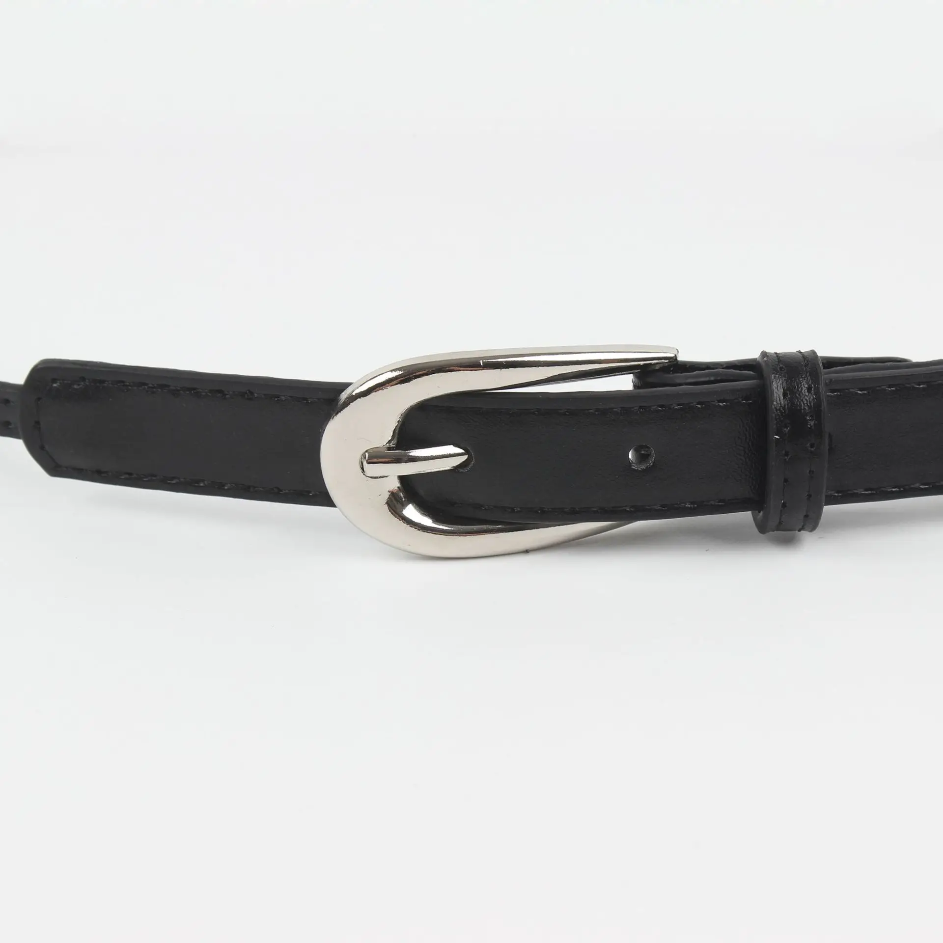Retro American Hot Girl Rivet Stitching Wide Belt — feature 23