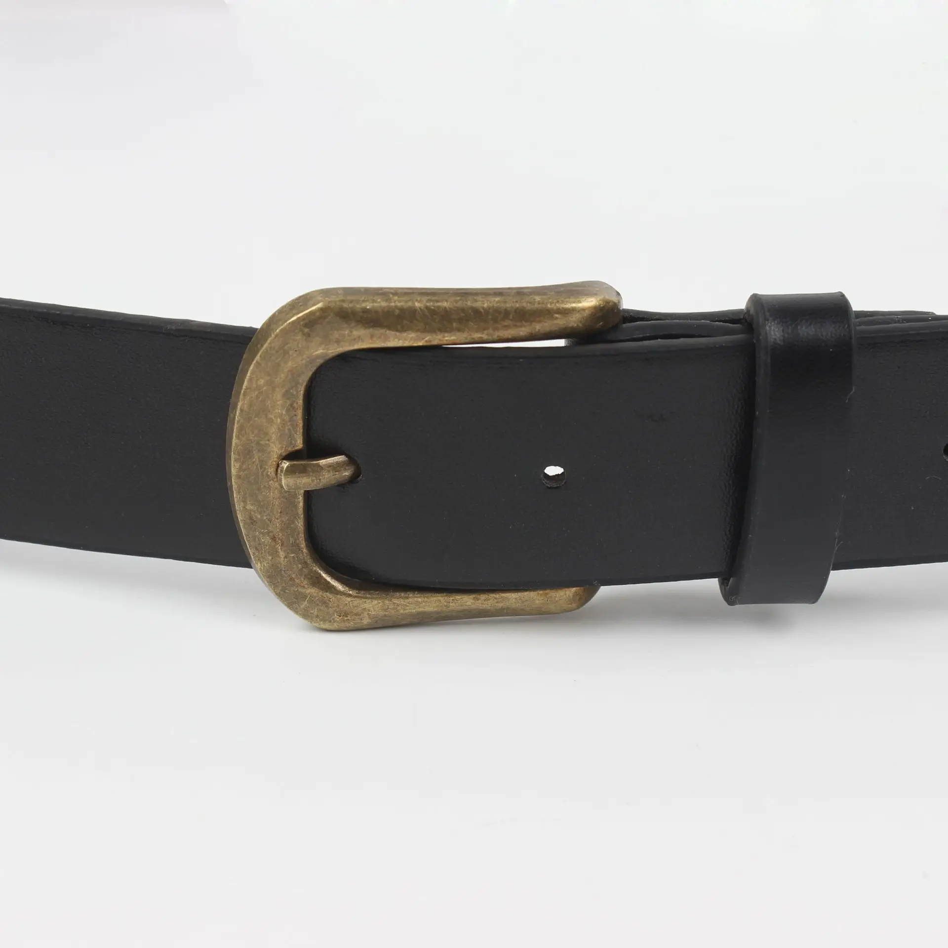 Retro American Hot Girl Rivet Stitching Wide Belt — feature 7