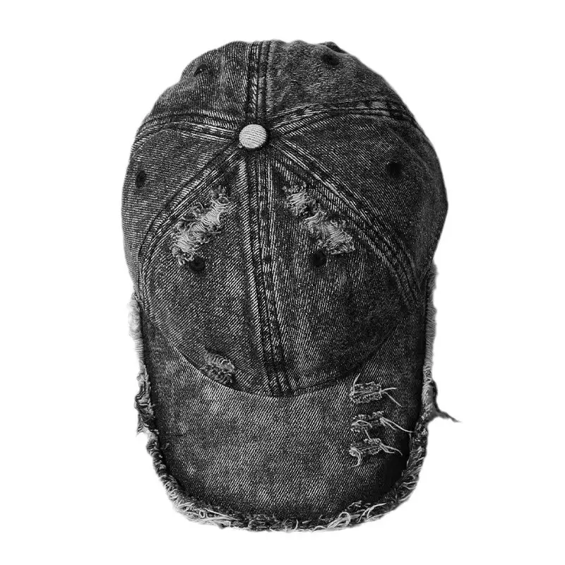 Washed Denim Baseball Cap for Men Women - Image 6