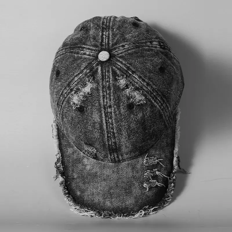 Washed Denim Baseball Cap for Men Women — feature 5