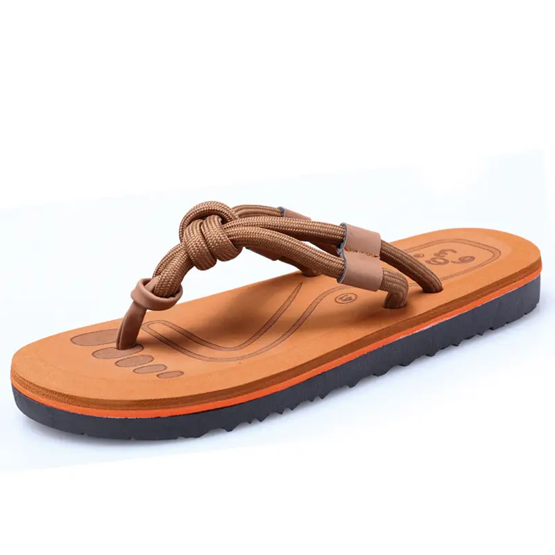 Fujian Men's Skull & Flower Flip Flops Non-Slip - Image 3