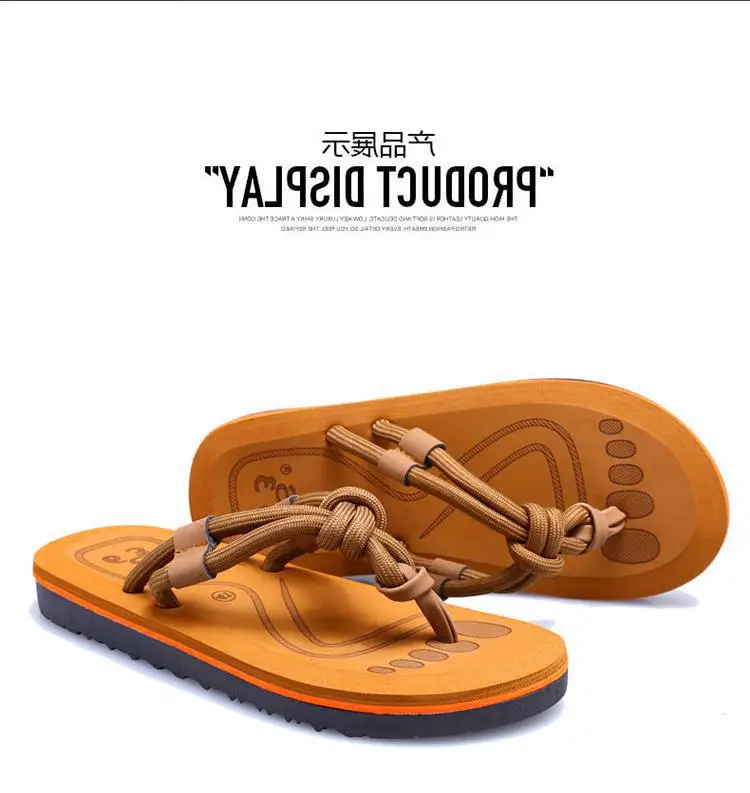 Fujian Men's Skull & Flower Flip Flops Non-Slip — feature 6
