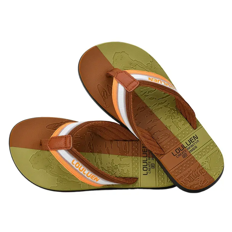 Fujian manufacturers 2024 new men's flip-flops summer slippers men's non-slip beach fashion trend outdoor sandals - Image 8