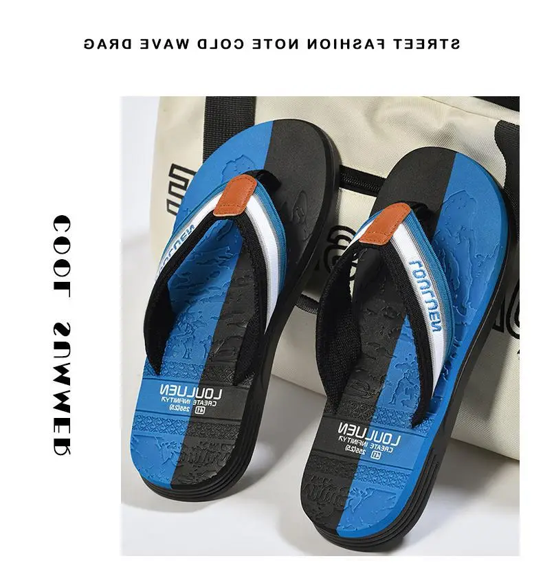 Fujian manufacturers 2024 new men's flip-flops summer slippers men's non-slip beach fashion trend outdoor sandals — feature 10