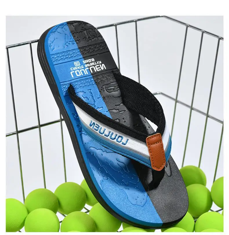 Fujian manufacturers 2024 new men's flip-flops summer slippers men's non-slip beach fashion trend outdoor sandals — feature 11