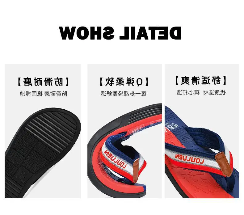Fujian manufacturers 2024 new men's flip-flops summer slippers men's non-slip beach fashion trend outdoor sandals — feature 4