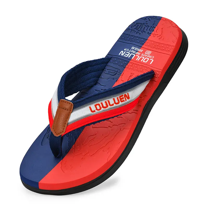 Fujian manufacturers 2024 new men's flip-flops summer slippers men's non-slip beach fashion trend outdoor sandals - Image 2