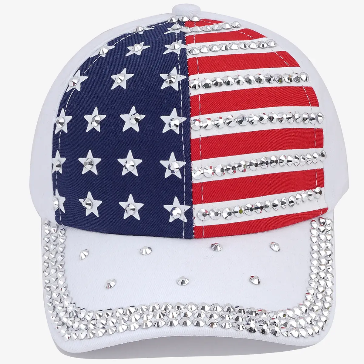 American Flag Rivet Baseball Cap for Men Women — feature 2